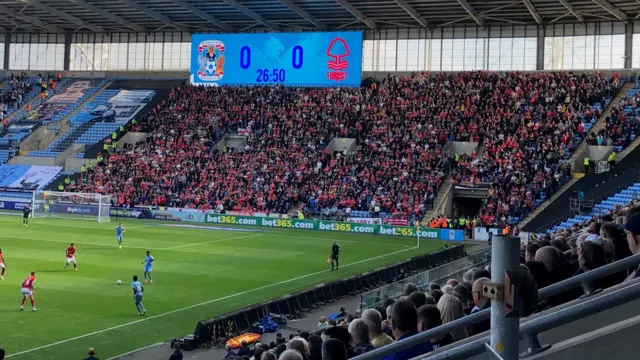 Forest fans at the Ricoh