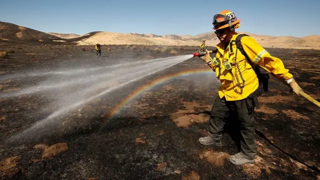 Firefighter in California