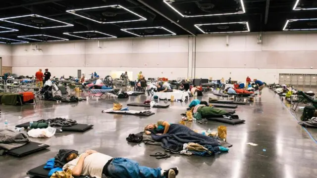 Cooling centre in Portland, OR for people affected by the heat