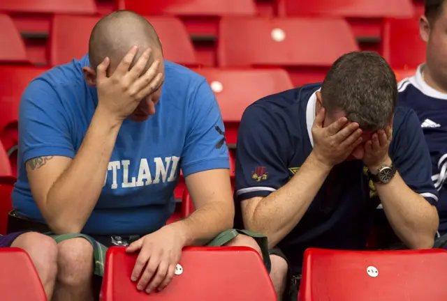 Scotland fans at Hampden