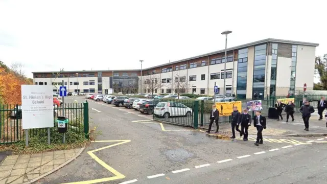 More than 400 pupils are absent from St Ninian's High School in Kirkintilloch