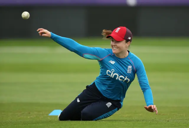 England's Mady Villiers during training