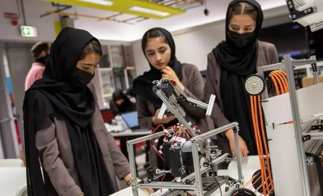 Afghan robotics team