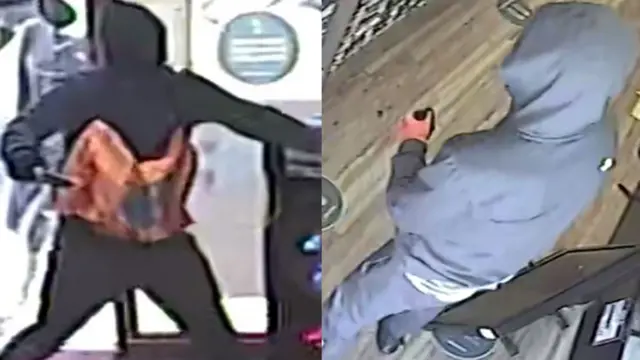 CCTV stills of robbers