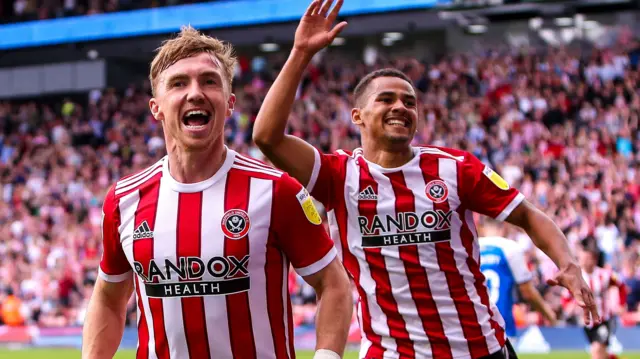 Sheffield United celebrate