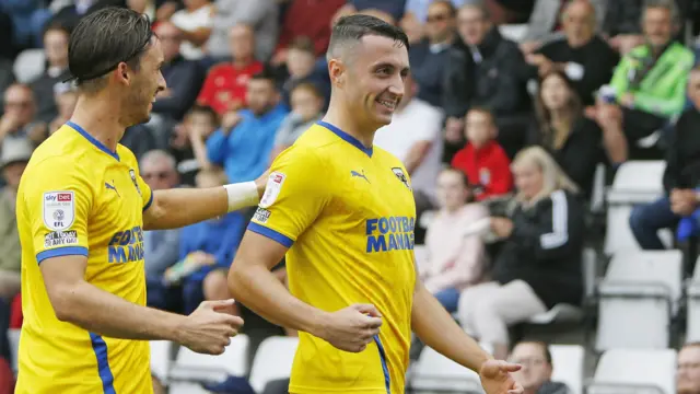 AFC Wimbledon celebrate