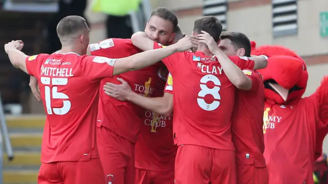 Leyton Orient celebrate