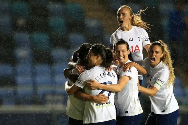 Tottenham celebrate