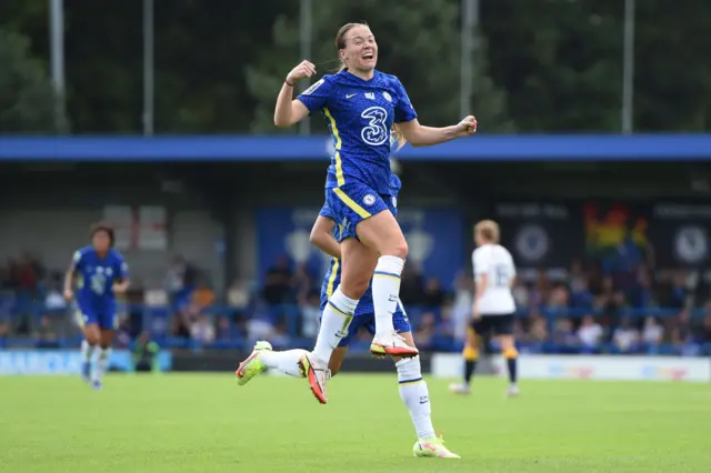 Fran Kirby celebrates