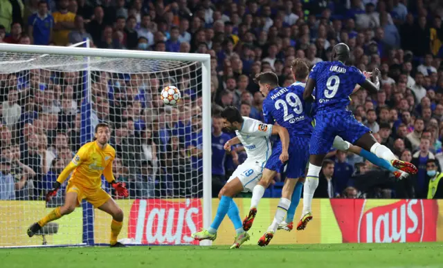 Romelu Lukaku scores for Chelsea