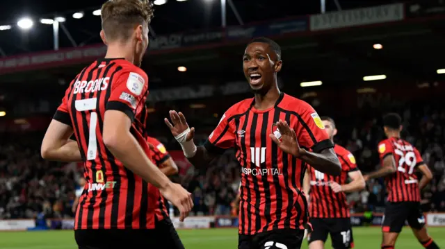 Bournemouth celebrate goal