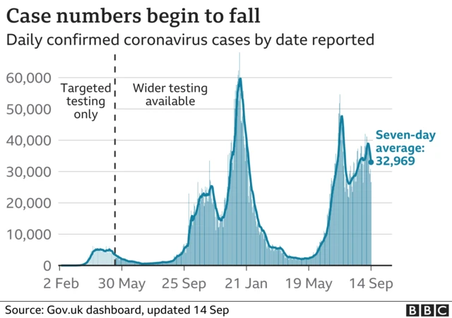 Coronavirus cases graphic