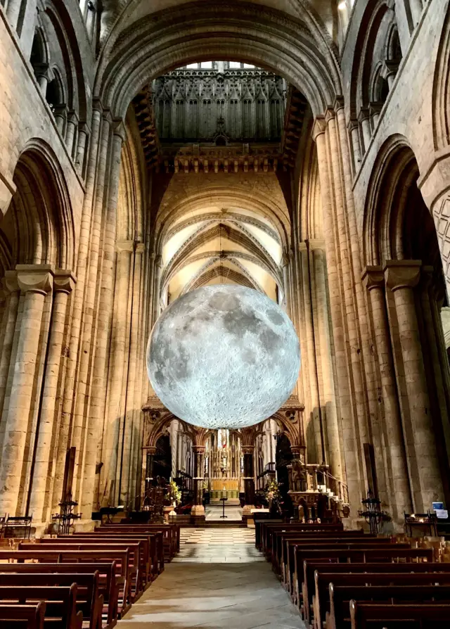 Museum of the Moon in Durham Cathedral