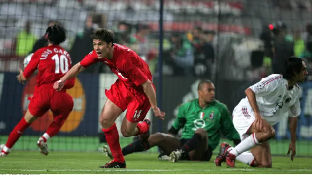 Xabi Alonso celebrates