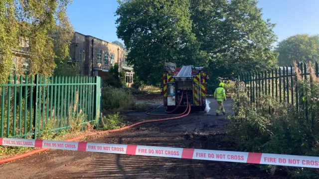 Scene of Bramcote fire