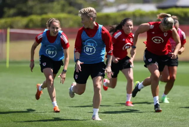 Wales in training