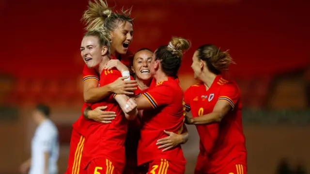 Wales celebrate