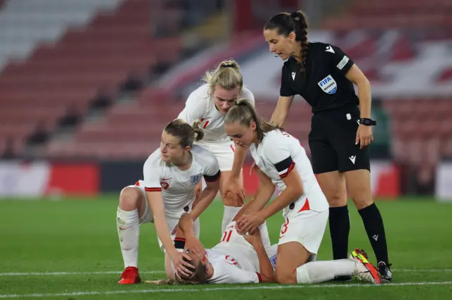 Ella Toone down injured for England