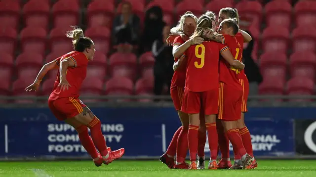 Wales celebrate