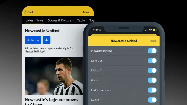 Newcastle United on BBC Sport