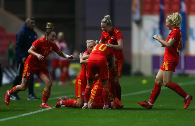 Wales celebrate