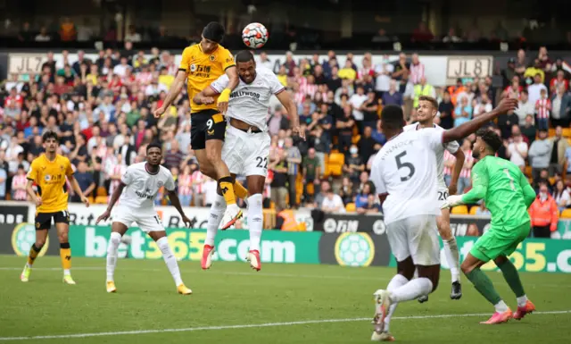 Raul Jimenez's header for Wolves