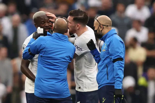 Tanguy Ndombele and Pierre-Emile Hojbjerg