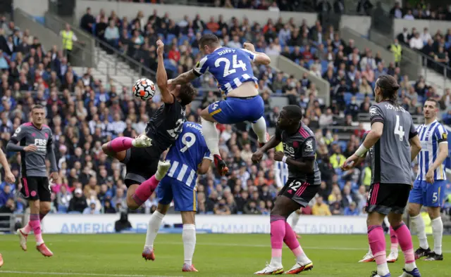 Shane Duffy and Jannik Vestergaard.