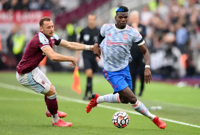 Paul Pogba in action for Manchester United