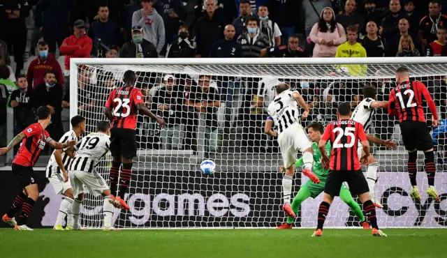 Ante Rebic scores for AC Milan.