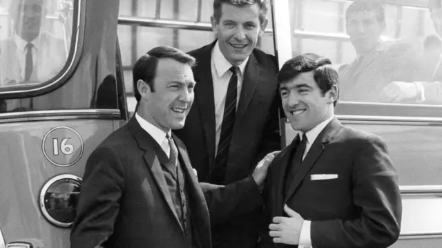 Jimmy Greaves, Alan Mullery and Terry Venables.