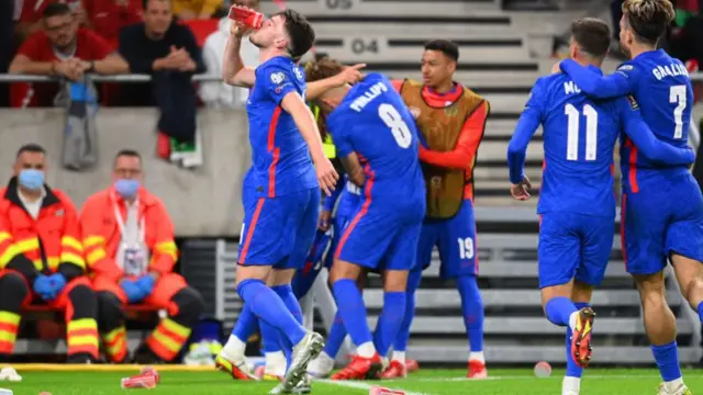 England celebrate