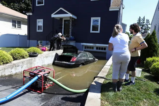 submerged car