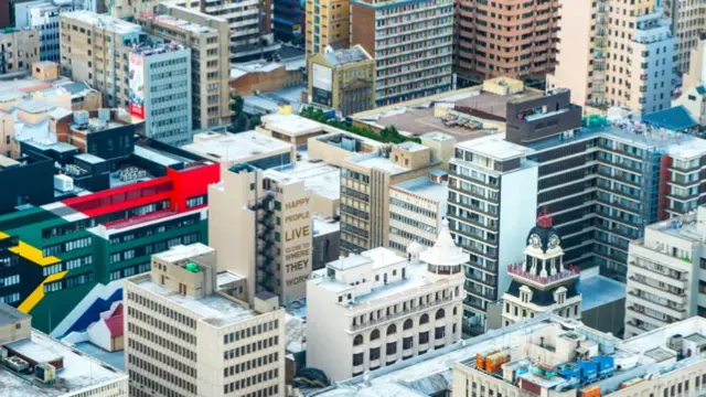 Central Johannesburg cityscape