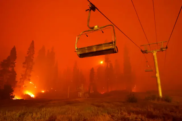 The Caldor Fire in Lake Tahoe