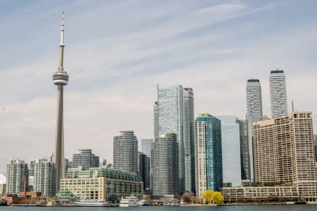 The Toronto city skyline