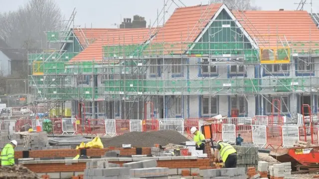 Homes being built, generic