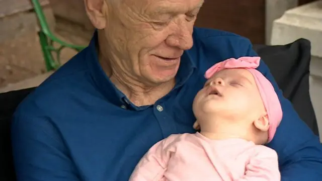 Noel Brown with grandchild