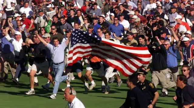 US fans at Brookline in 1999