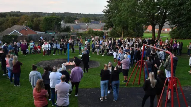 Chandos Crescent vigil