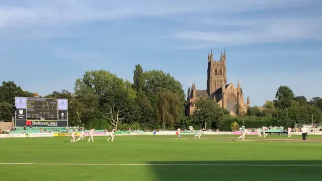 New Road, Worcester in the September evening sunshjne