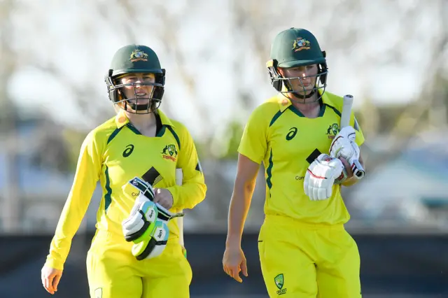 Meg Lanning and Rachel Haynes