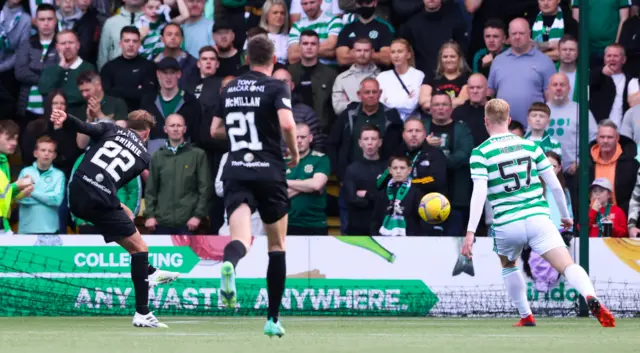 Andrew Shinnie scored to maintain Livingston's excellent home record against Celtic