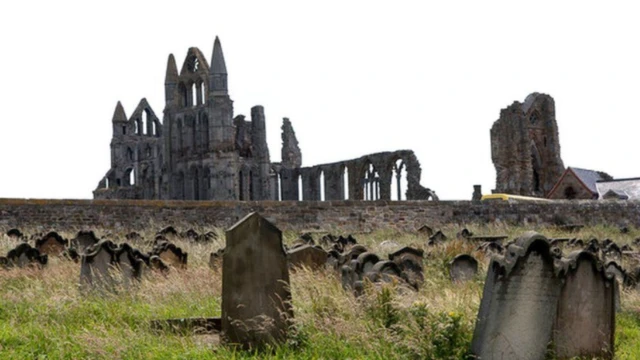 Whitby Abbey and graveyard