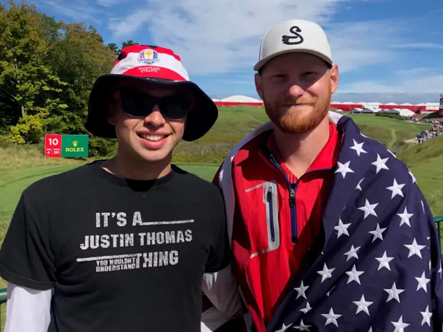 American fans at the Ryder Cup