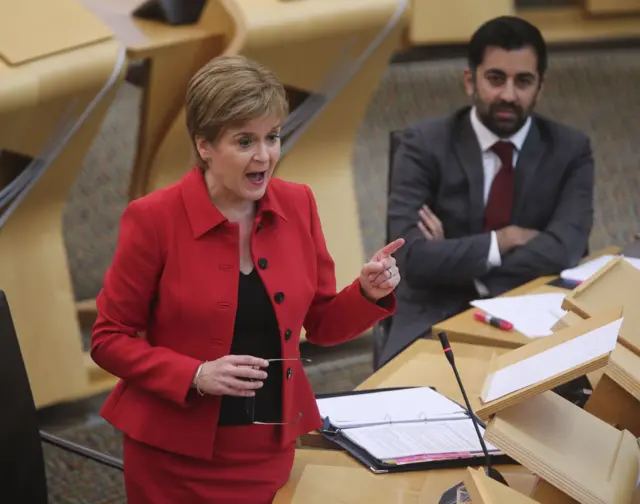 First Minister Nicola Sturgeon and Health Secretary Humza Yousaf