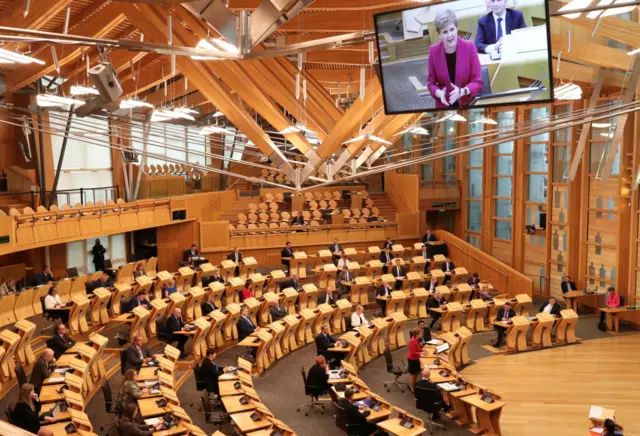 Scottish Parliament main chamber