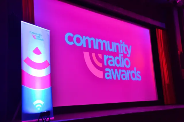 Community Radio Awards sign