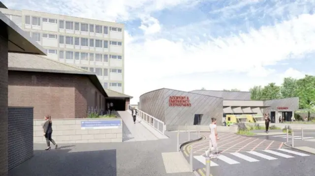 Artist's impression of new A&E