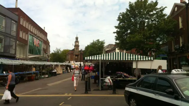 Newcastle-under-Lyme town centre